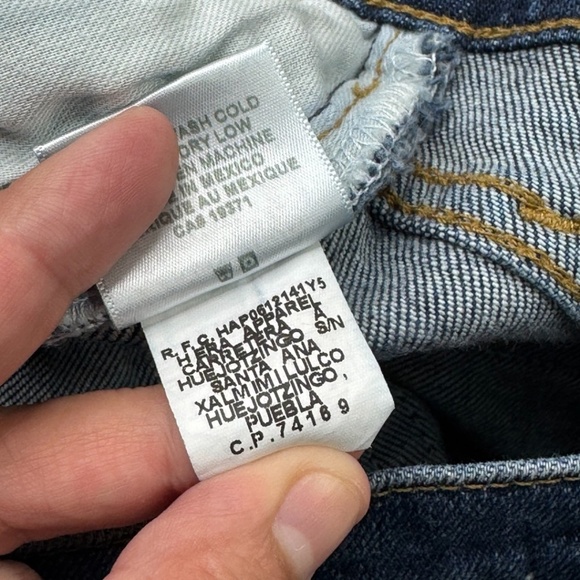 RE/DONE Originals High Rise Ankle Crop Denim Jeans Midnight Blue 28 - Picture 6 of 14